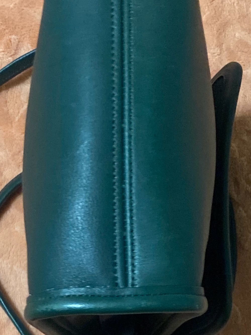 Rare Vintage Coach Forest Green Scooter Leather Crossbody Bag 9893 - Picture 10 of 16